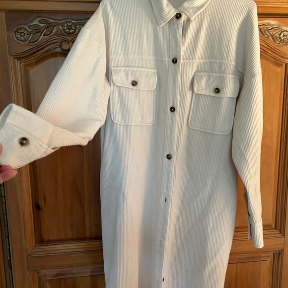 Anthropologie Pilcro cream duster shacked - Picture 5 of 9